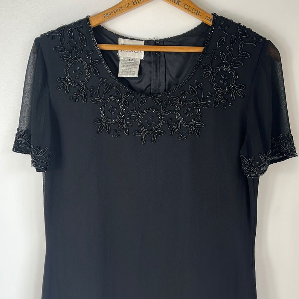 Vintage Beaded Shift Dress